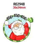 30pcs/lot Christmas Printed Resin Flatback DIY Decoration Crafts Accessories R0292 R0293 R0294: R02948