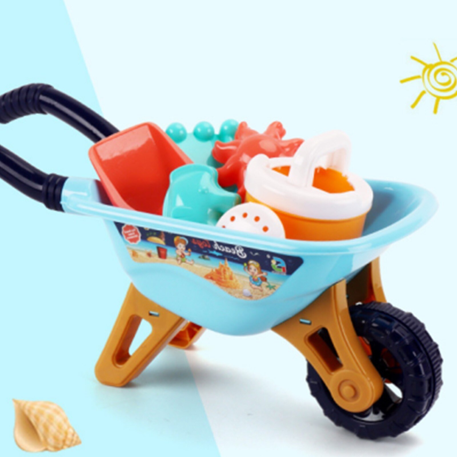 6 stücke Strand Spielzeug Sand Baby Spielzeug Sand Spielen Sandkasten Spielzeug Sommer Ich bin Freien freundlicher Spielzeug Für Jungen Und Mädchen Graben Sand Spielzeug Juguetes Playa