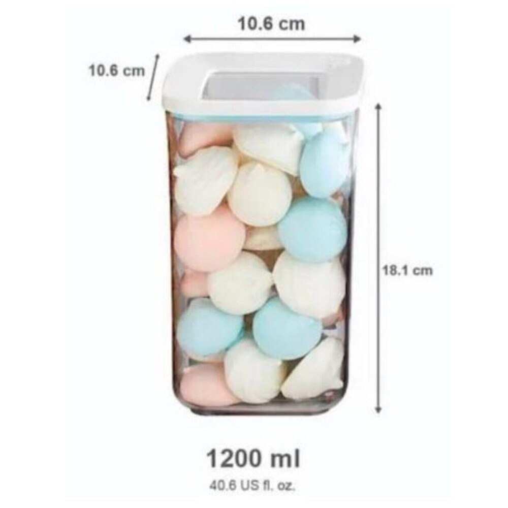 Kitchen Organizer And Storage Container Kitchen Storage Jar Fridge Box Food Vacuum Rice Dispenser Spice Cookie Sugar Plastic Cer