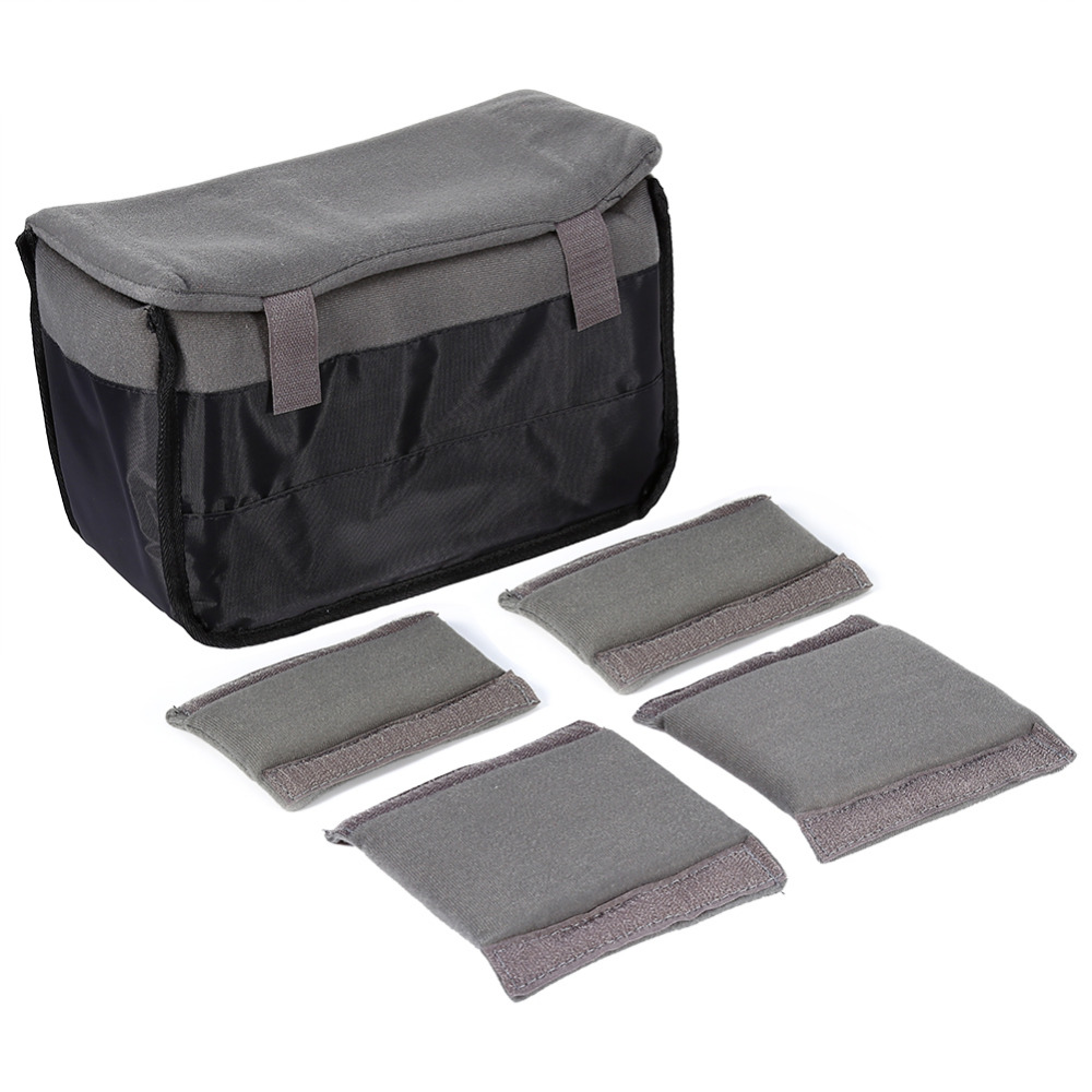 Sac De Protection Rembourré Pour Appareil Photo Reflex, Objectif Et Accessoires - Noir, Polyester, Dimensions 27x14x20 Cm
