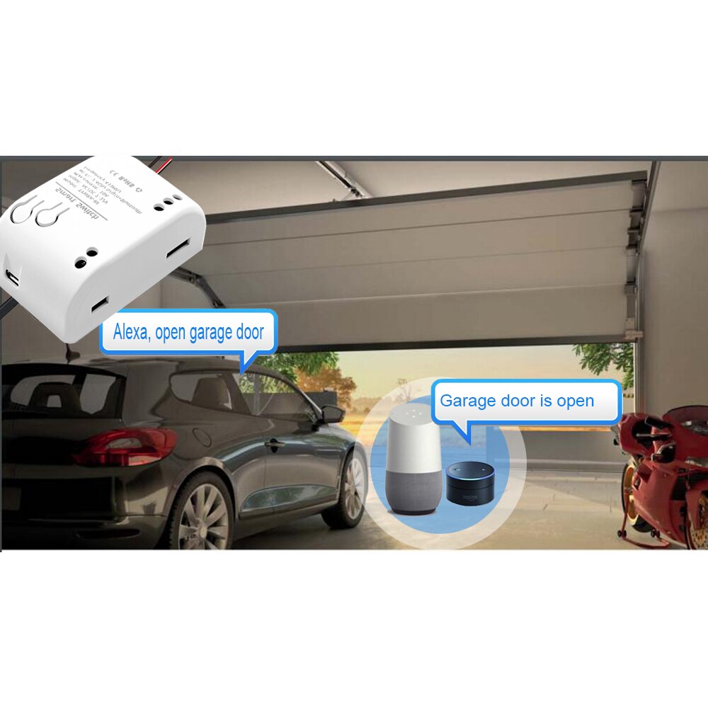 Smart Garage Door Opener RF WiFi Switch Sliding Gate Controller Work With Alexa Google Home SmartLife Tuya APP Remote Control