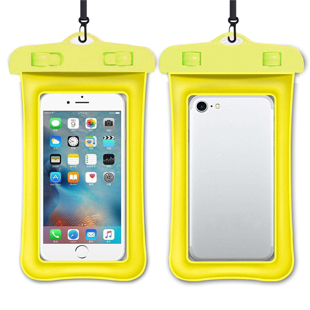 Schwimm Airbag Wasserdichte Schwimmen Tasche Telefon fallen Für iphone 13 12 Profi Max Samsung Xiaomi Redmi Hinweis 10 9 Profi huawei P30 P20 Abdeckung Fall Startseite: Gelb