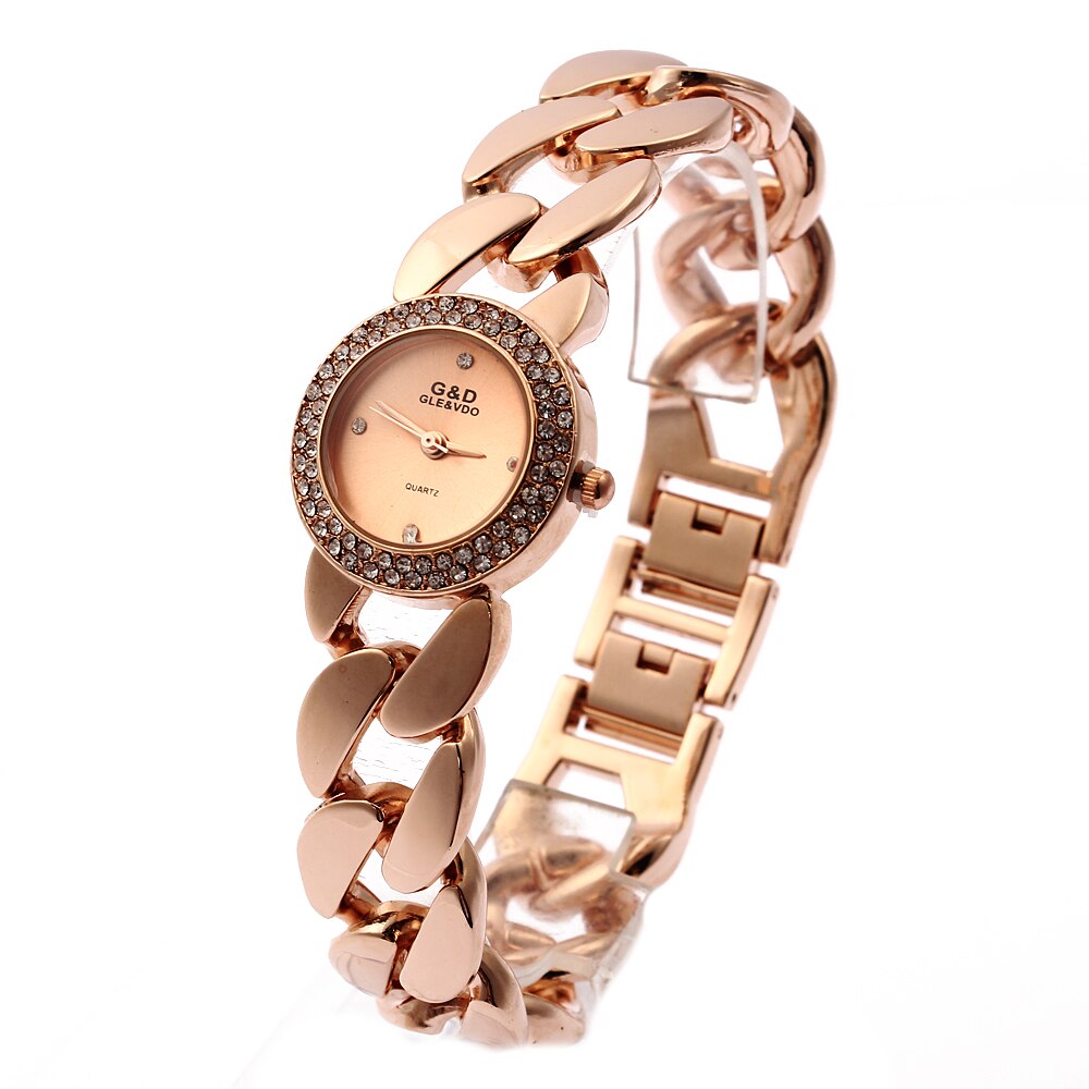 G&D Women Quartz Wristwatches Rose Gold Stainl... – Vicedeal