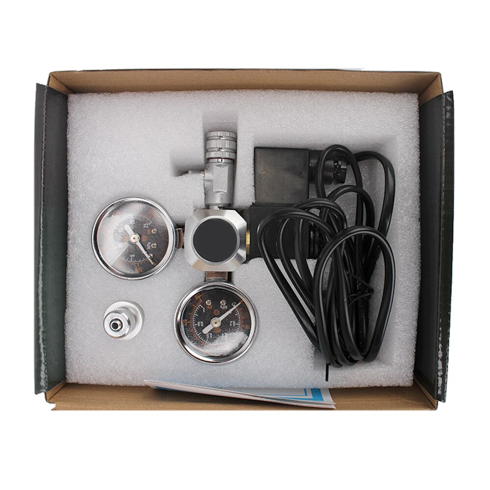 Aquarium CO2 Regulator CO2 Druk-Reduceerventiel Magnetische Solenoid Kit Met Terugslagklep Bubble Counter CO2 Controle Systeem