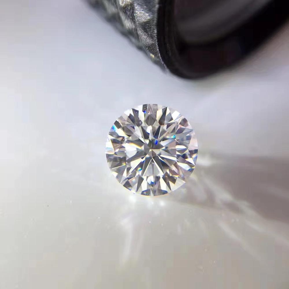 5mm GH kolor 0.5ct karat Briliant okrągły skaleczenie biżuteria luźny moissanit kamień diament robić obróbki mechanicznej materiał pierścienia