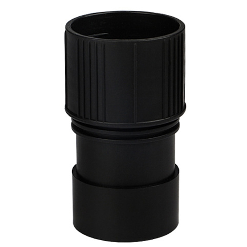 Universele industriële stofzuigerslangadapter opzetconverter 40 mm naar 48 mm stofslangpoortadapter zwart