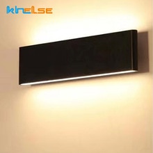 Applique Murale à la Norme IP65 Rectangulaire en Aluminium pour Jardin, Luminaire Décoratif d'Intérieur, Idéal pour Véranda, 20 W, 220V