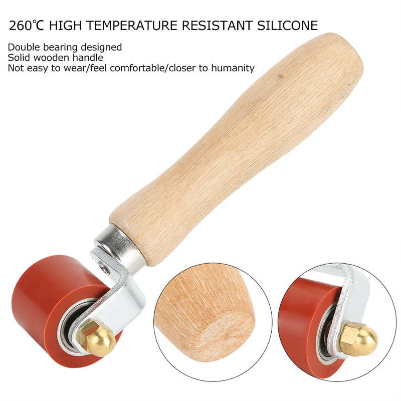 40mm Silicone Hand Pressure Roller High Temperature Resistant Welding Tool Silicone Pressing Roller