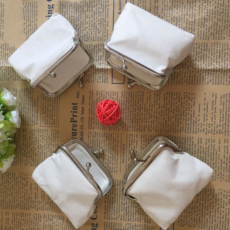 10 pcs vrouwelijke Canvas Purse Card Key Mini Purse Bag rits gesp Portemonnee Kaarthouder Portemonnee make-up tas trinket tas