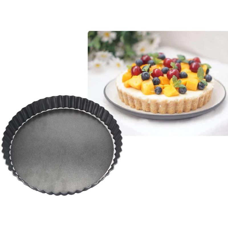 YFairy 4/6/8 Inch Non Stick Pie Pizza Cake Pan Tart Mold Removable Bottom Baking Pastry - Used for Making Pizza, Pie, Cake