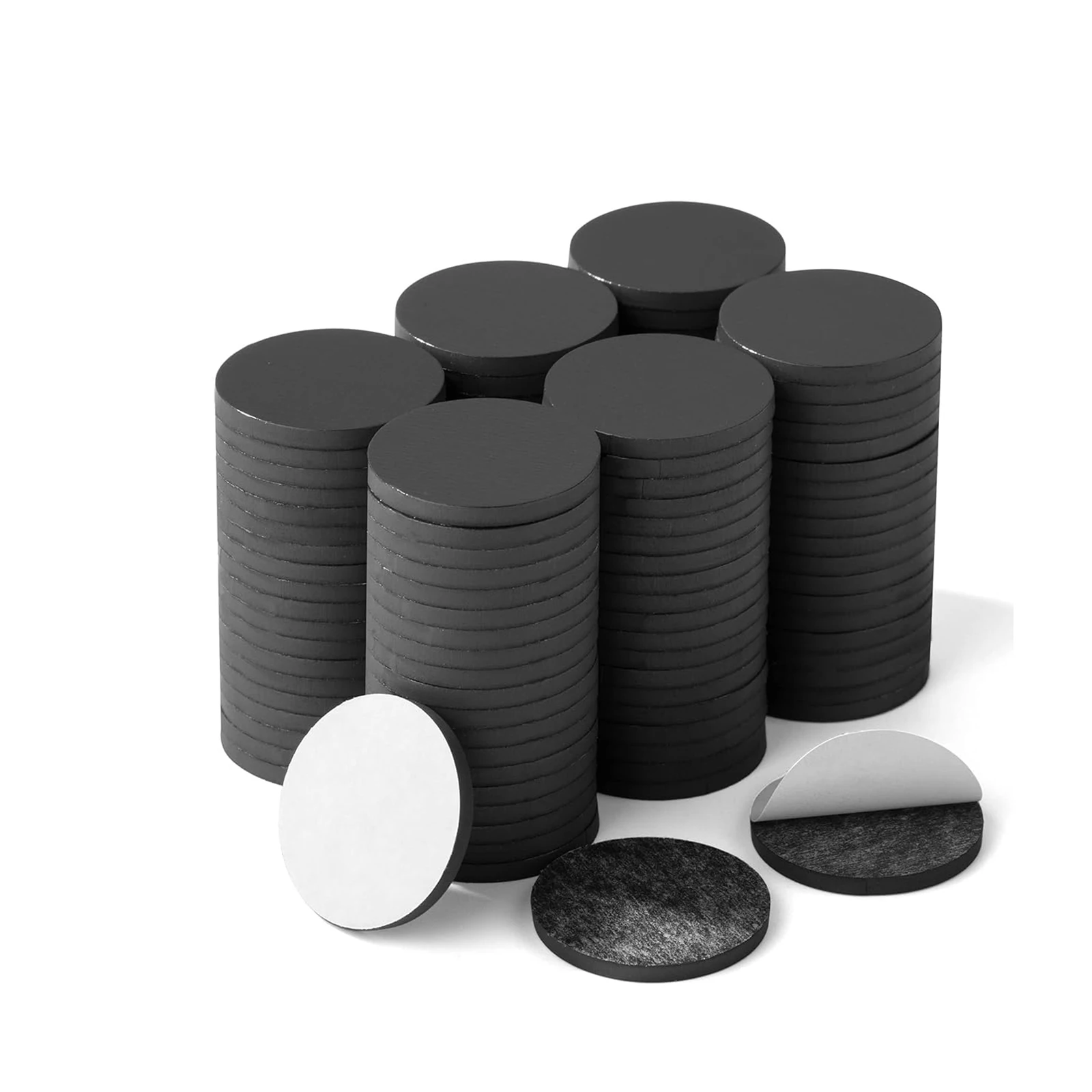 Magnetische Vellen 20/25/30/35 Ronde Magneet Stippen Zelfklevende Schijfmagneten Ronde Rubber Zachte Magnetische Vel DIY Craft Koelkast Decor