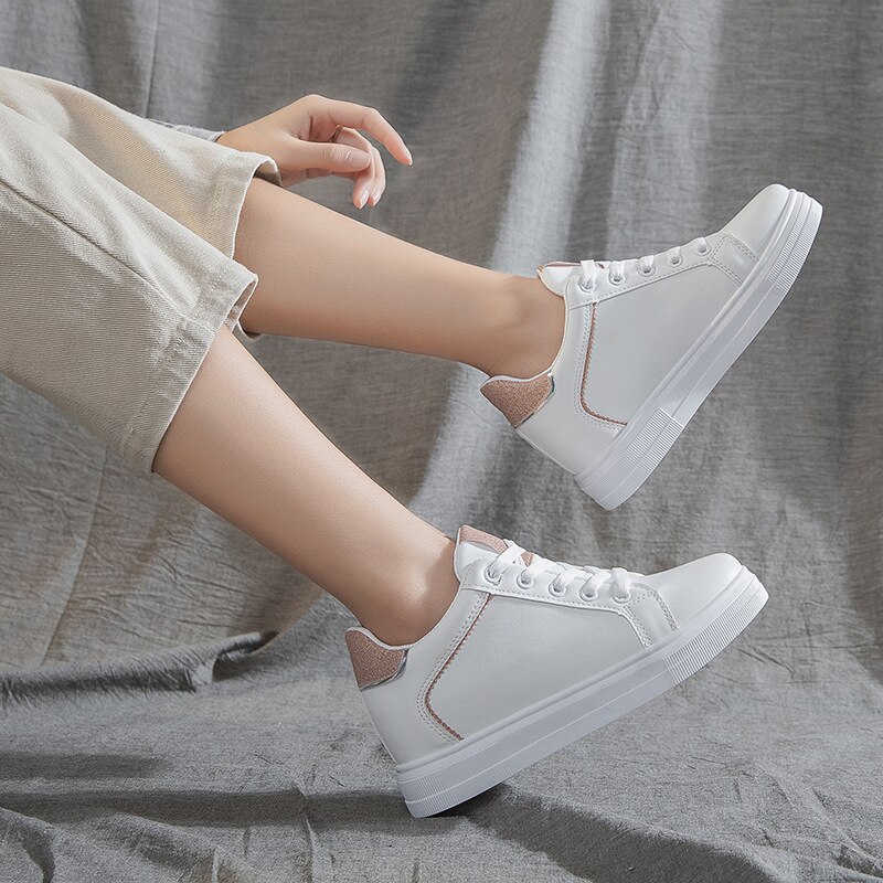 Wintersneakers dames gevulkaniseerde schoenen dames outdoor veterschoenen dikke sneakers dames hardloopschoenen dames