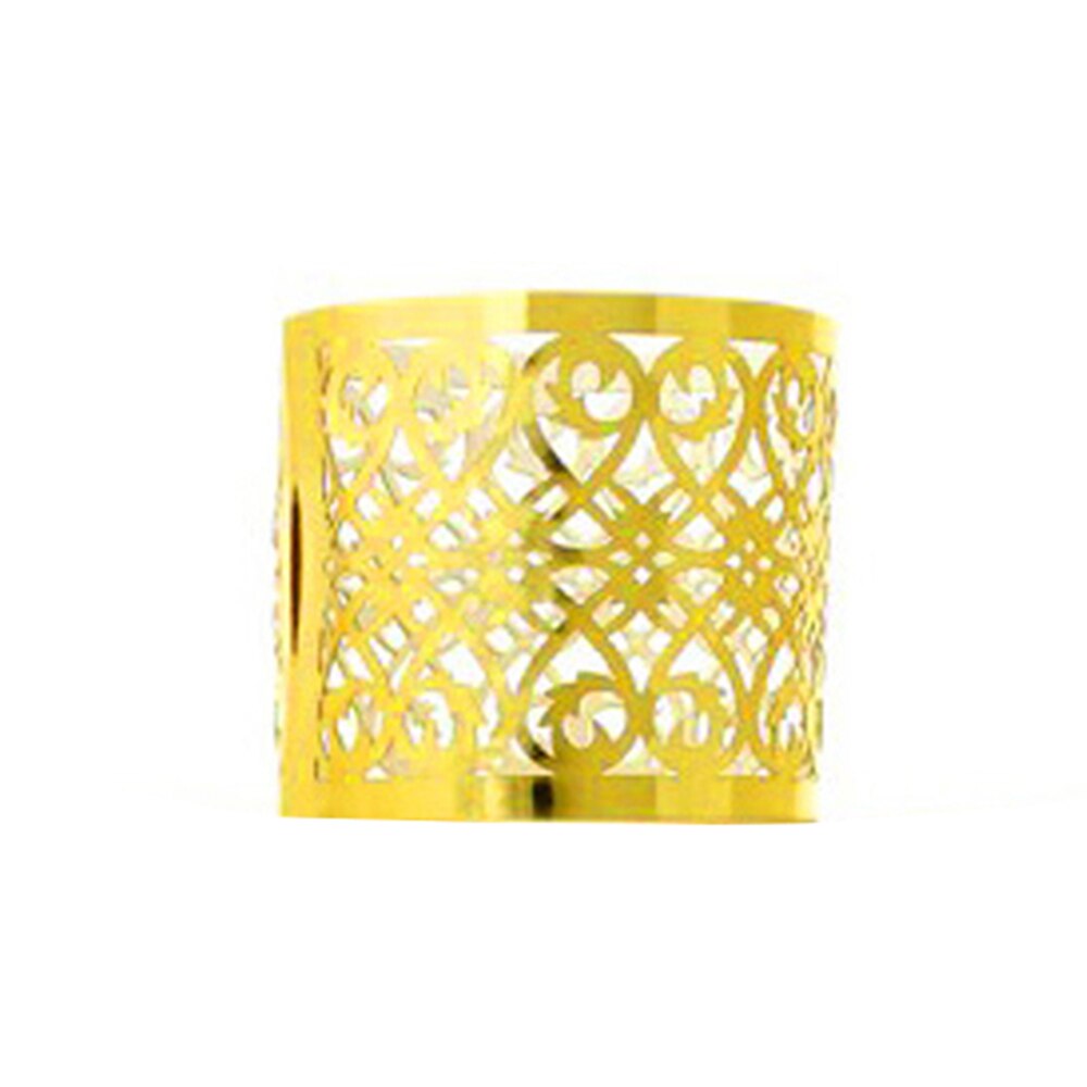 50 stk servietringe til bryllup borddekoration nederdel prinsesse prins rhinsten guld servietringe holder festartikler: Lhh 5233