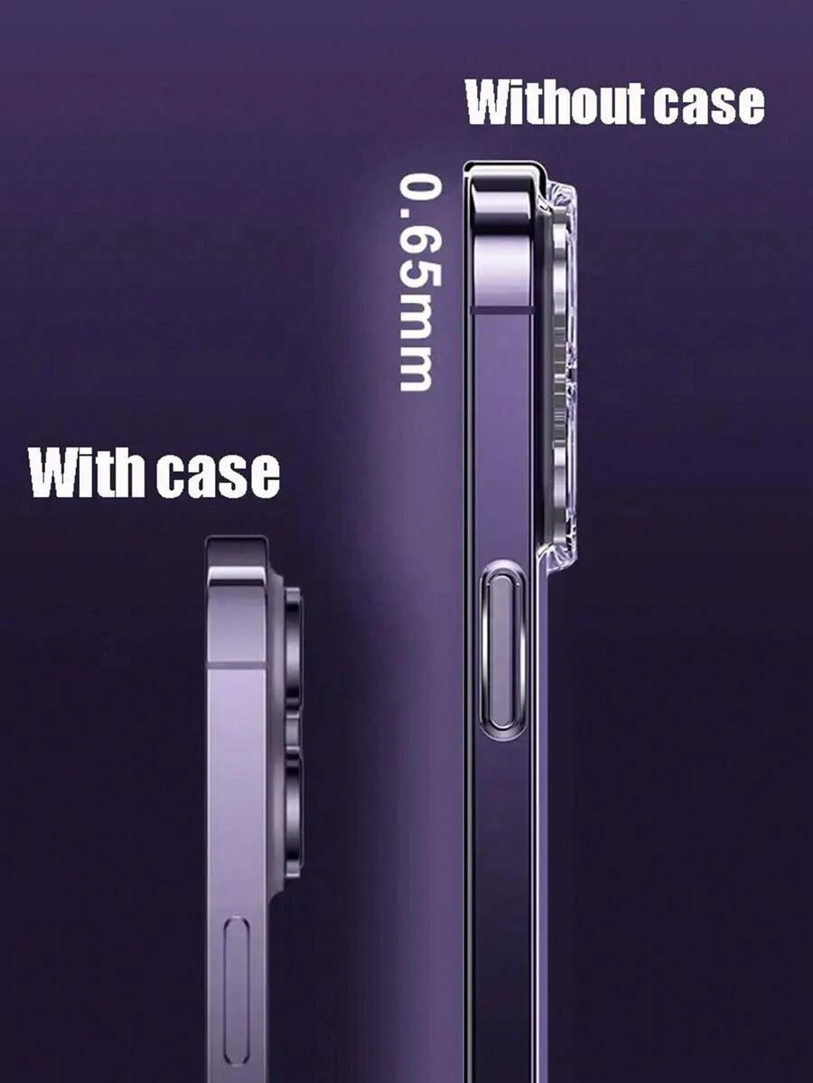 2025 Transparent Phone Case for iPhone 12 13 14 15 16 Pro Max Hard TPU Anti-Fall Cushion Compatible With IPhone Cover Case