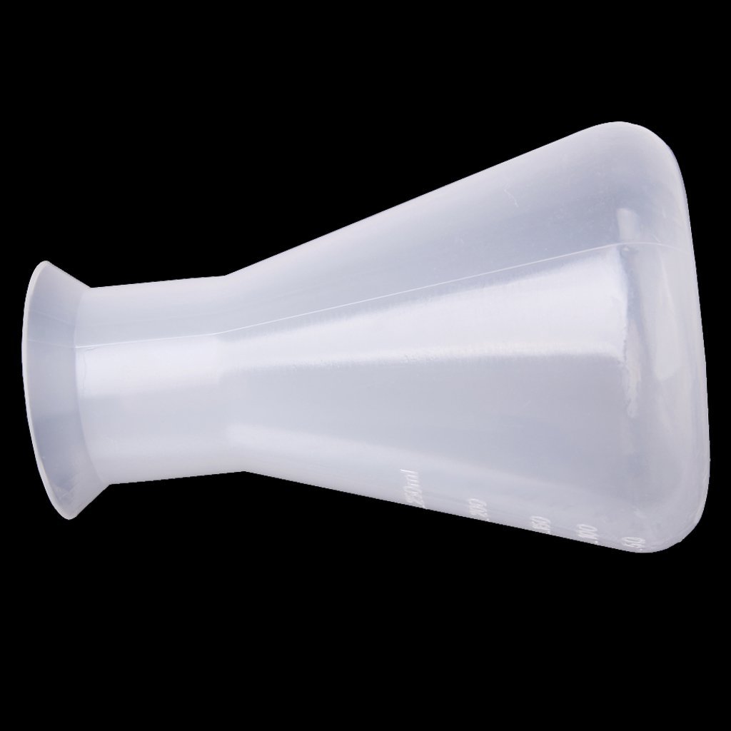 Betaalbare plastic transparante laboratorium chemische erlenmeyerkolven container fles  - 250 ml