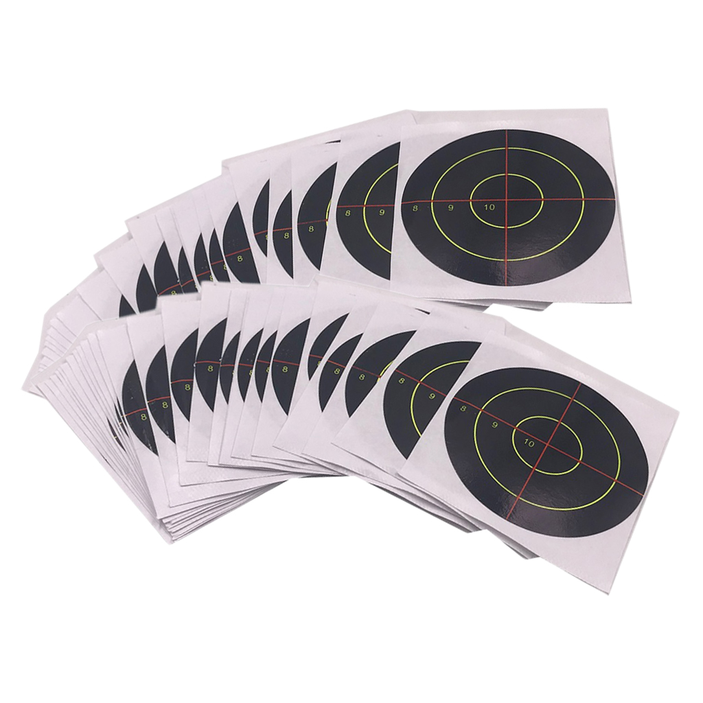 100pcs/pack Splatter Reactive Self Adhesive Shooting Paper Targets Sticker