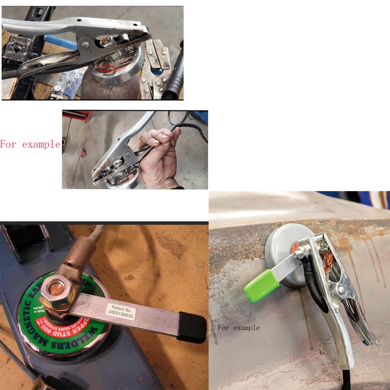 Starken Magnet Schweißen Erdung Gerät mit Stange Magnetische Schweißen Boden Klemme Magnet Basis 16LBS 65LBS