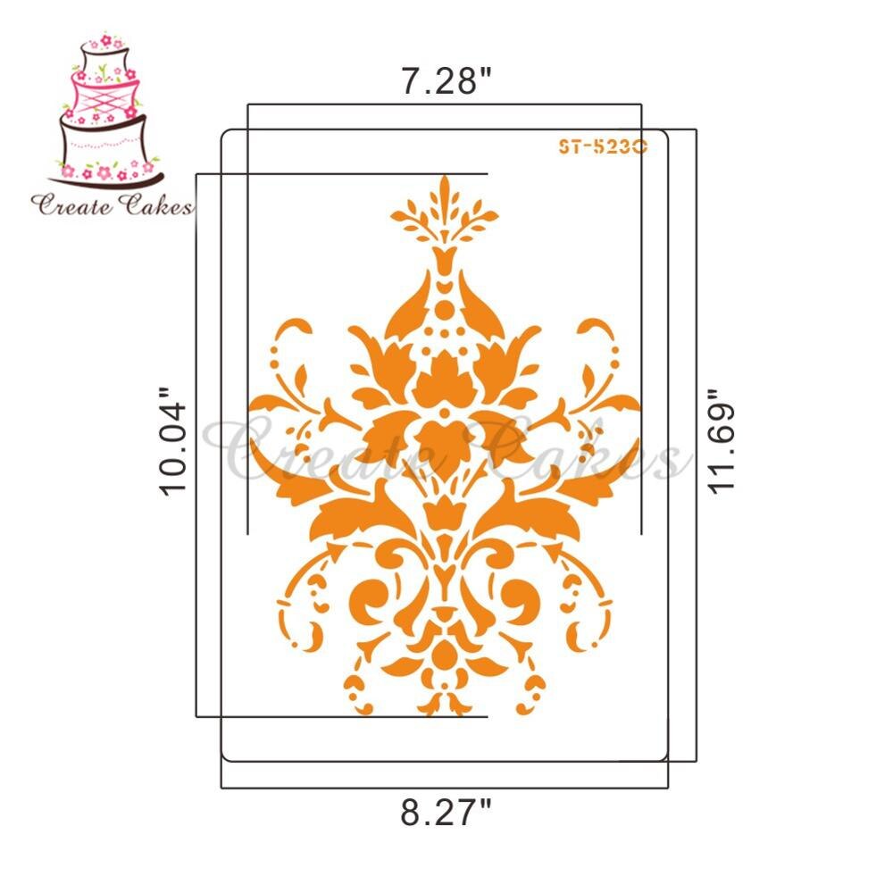 4 Stks/set Mooie Bloem Cake Stencils Cake Decoratie Fondant Gereedschap Bloemen Stencils Cake Tool