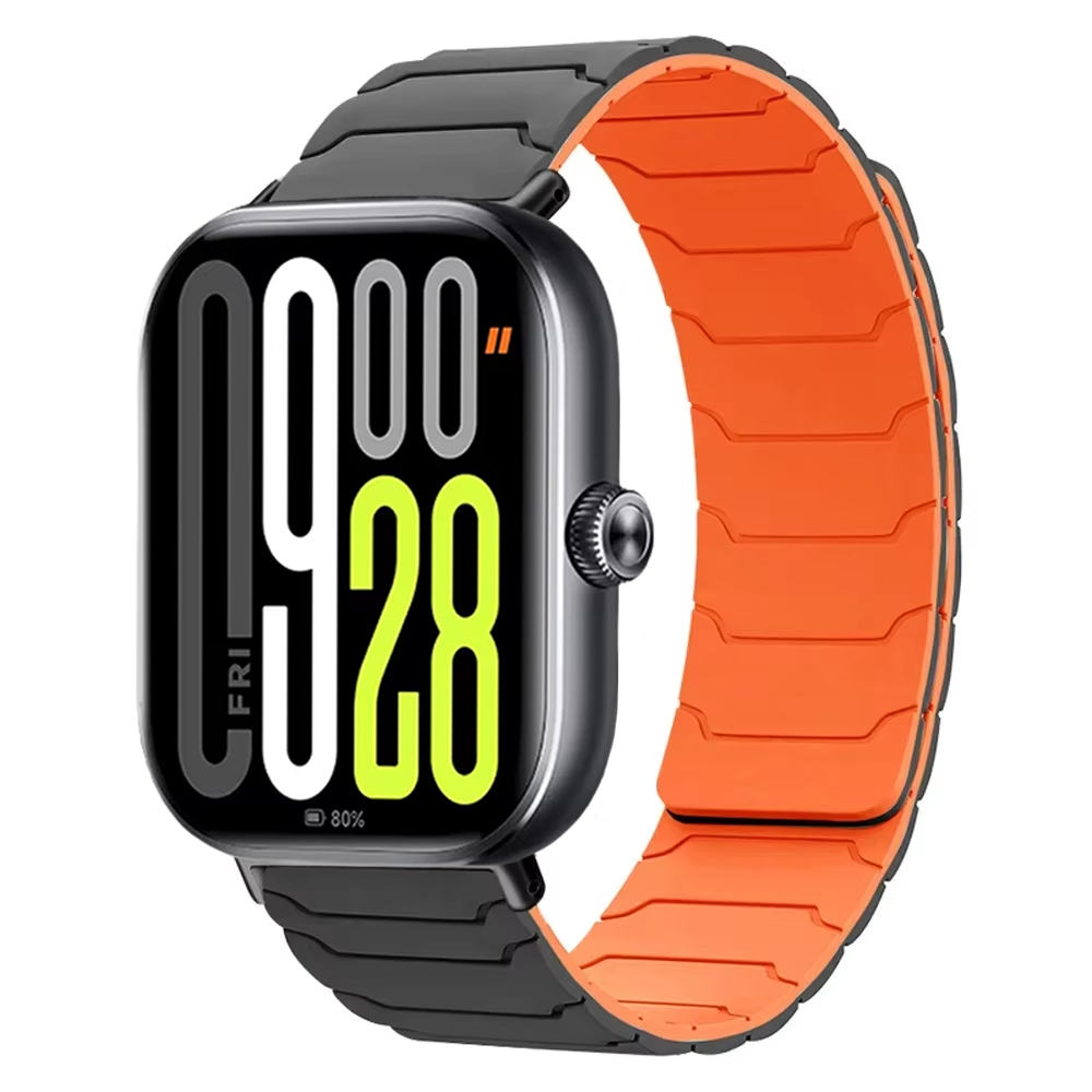 Bracelet en Silicone souple pour montre Redmi 5/4, magnétique, confortable, de remplacement, Xiaomi MiBand 9 Pro/8 Pro: L' / BEIGE
