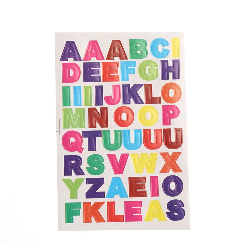 10 Sheet Colorful Letter Stickers Alphabet Stickers DIT Card stock Stickers A to Z