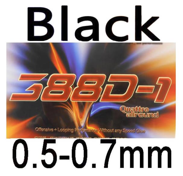 Original Dawei 388d-1 Quattro All Round Long Pimples Table Tennis Rubber With Pips-out Pips-long Rubbers: black 0.5-0.7mm