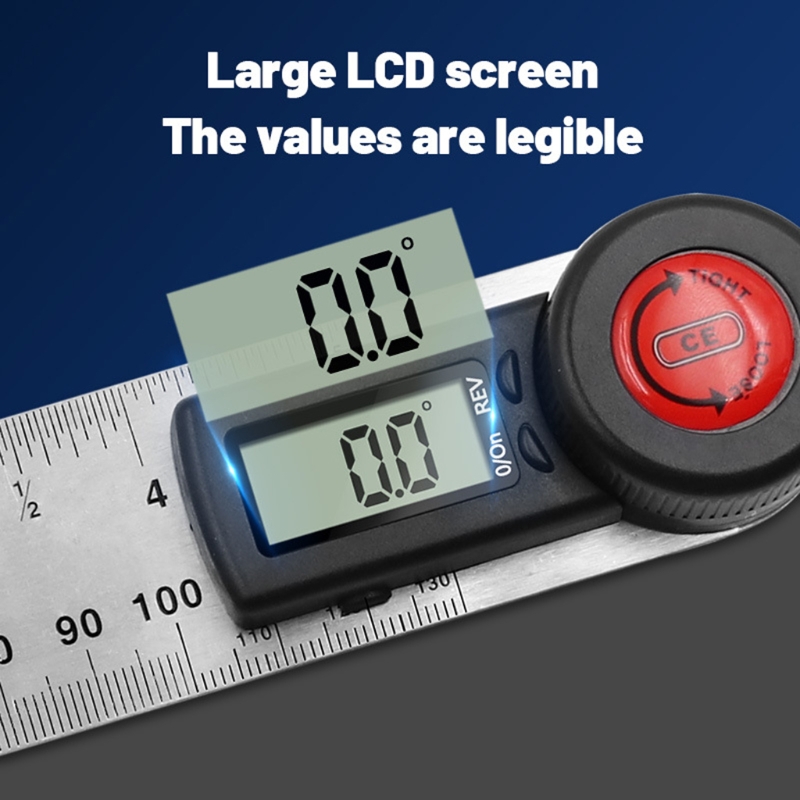 Digital Protractor Angle Ruler Spi rit Level Universal Ruler Woodworking Electronic Goniometer 360 Degree Angle Detector