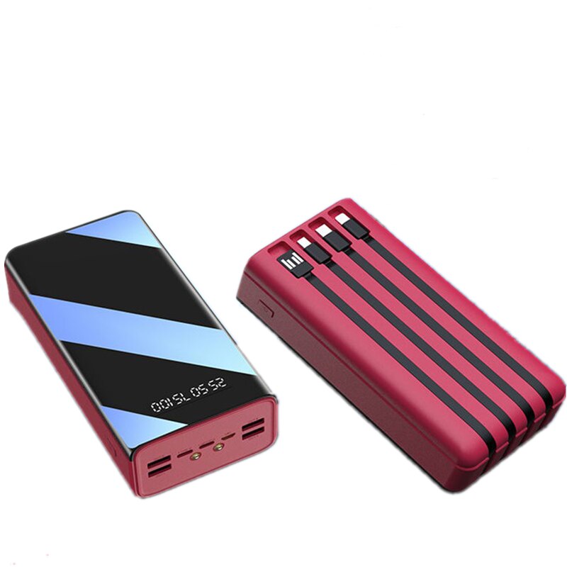 Power Bank 100000Mah Type C Micro Usb Snel Opladen Powerbank Led Display Draagbare Externe Batterij Oplader Voor Telefoon Tablet: HO