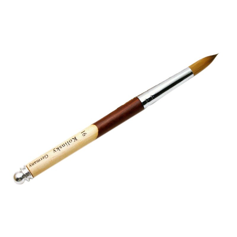 Acrylic Crimped Nail Brush Nail Art Brush With Acrylic Handle: Deep Blue