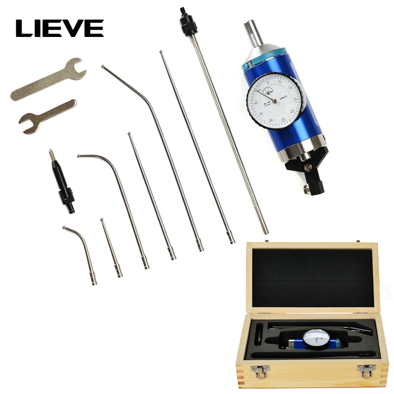 1Set Coaxial Centering Dial Test Indicator Set 0-3mm Center Finder Milling Tool 0.01mm Accuracy with Wooden Box Measuring Tooll