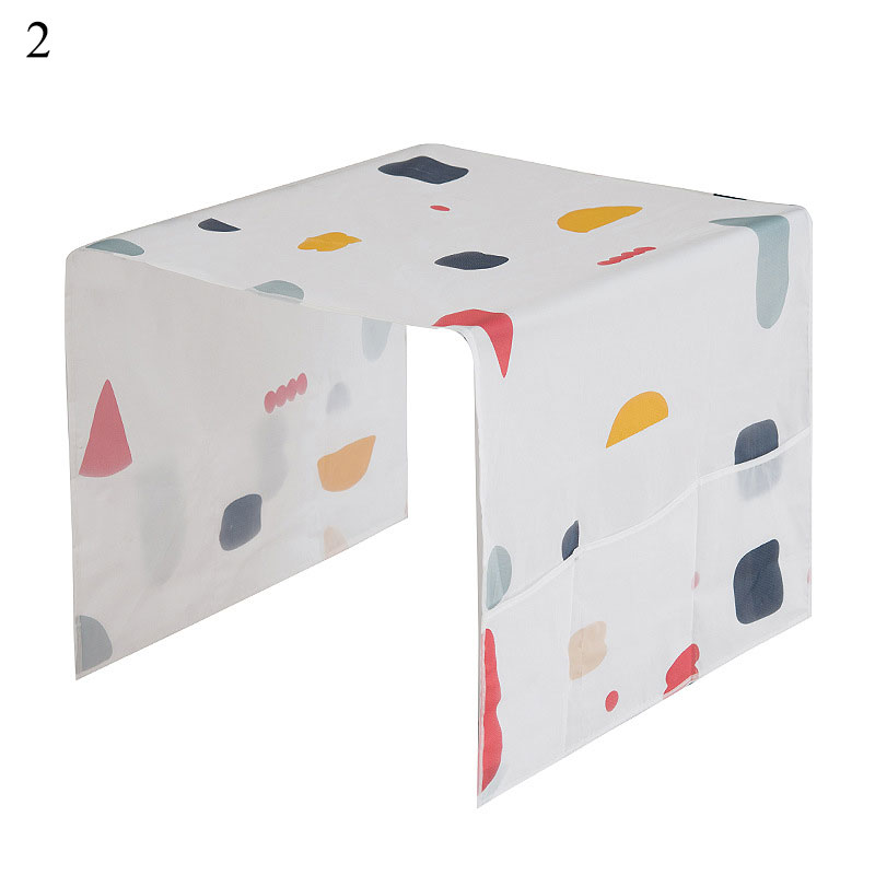 Waterproof Washing Machine Coat Dustproof Refrigerator Cover Animal Fruit Pattern Sun Dust Protection Case Household Accessories: Pink