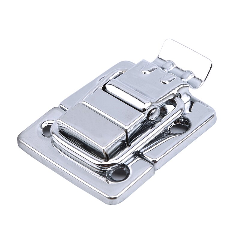 Krom vippelås med nøgle metal hasp spænde til kasse kuffert værktøj hardware: Default Title