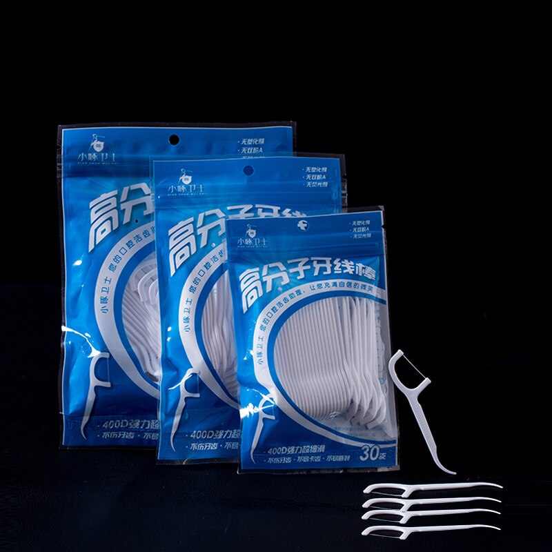 30/50/100PC Dental Floss Flosser Picks Toothpicks Teeth Stick Tooth Cleaning Interdental Brush Dental Floss Pick Cleaning Tooth