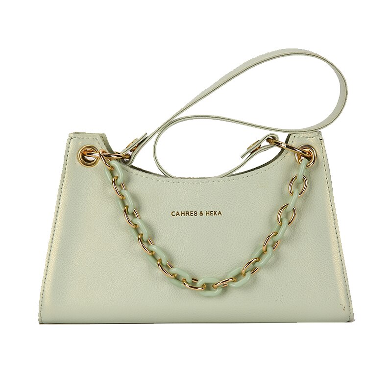 Unieke okseltas & ketting vierkante tas schoudertas breedte 28cm hoogte 17cm dikte 7cm