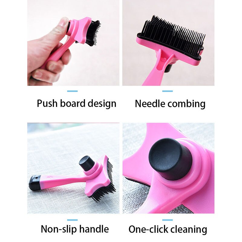 Hond Borstel Hond Grooming Kam Cleaning Tool Haar Remover Borstel Huisdieren Benodigdheden voor Katten Borstel Douche Ontharing Kam voor Honden