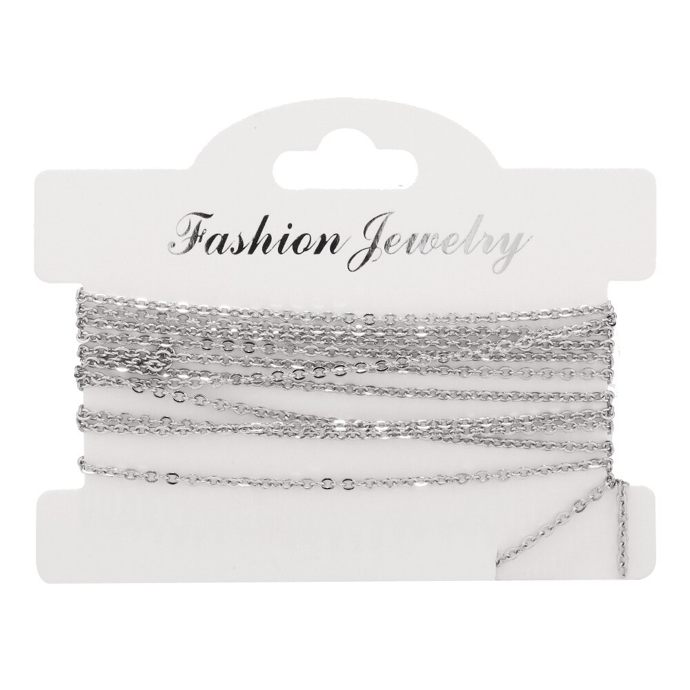 2M Edelstahl Ketten Groß Halskette Erkenntnisse Komponenten Gold/Rose Gold Farbe Kreuz Link Kette Für Diy Schmuck, der