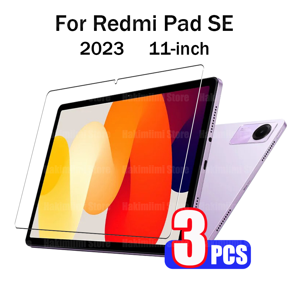 Screenprotector voor Redmi Pad SE (11 inch) 2023 9H hardheid Helder Anti-kras Gehard glasfilm voor Xiaomi Redmi Pad SE 11": Blauw