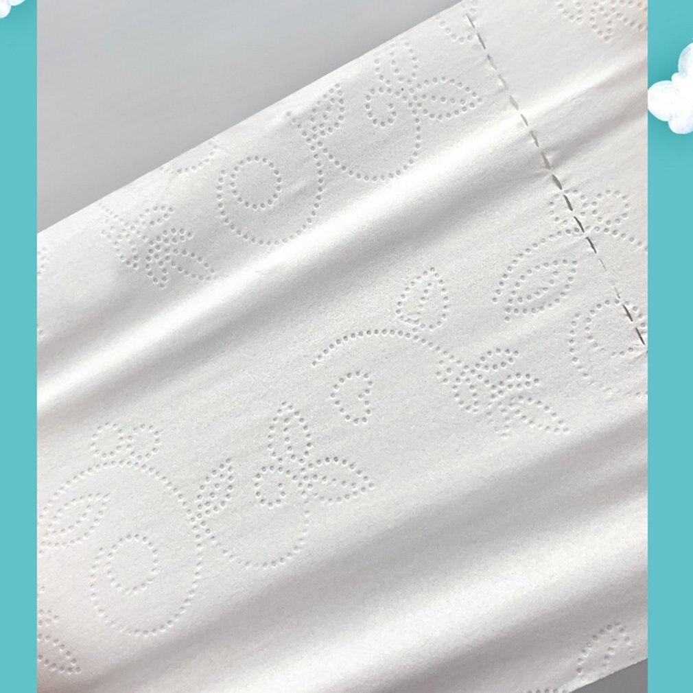 Toilet Roll Paper Tissue Roll Paper 5 Layers Home Bath Toilet Roll Paper Household wood pulp roll paper 12 Rolls