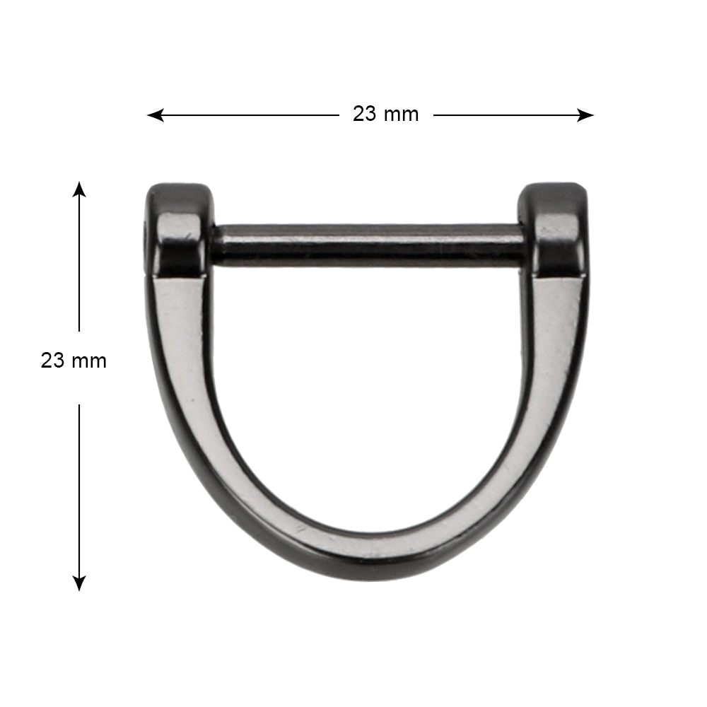 YOSOLO Thick Rod Car Keychain Metal Key Rings Interior Accessories Classic Key Ring D Shape Horseshoe Key Holder