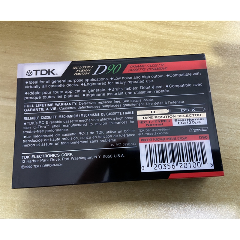 1PCS Standard Cassette Tape Empty 90 Minutes Magnetic Audio Tape Recording For Speech Music Recording high qulity
