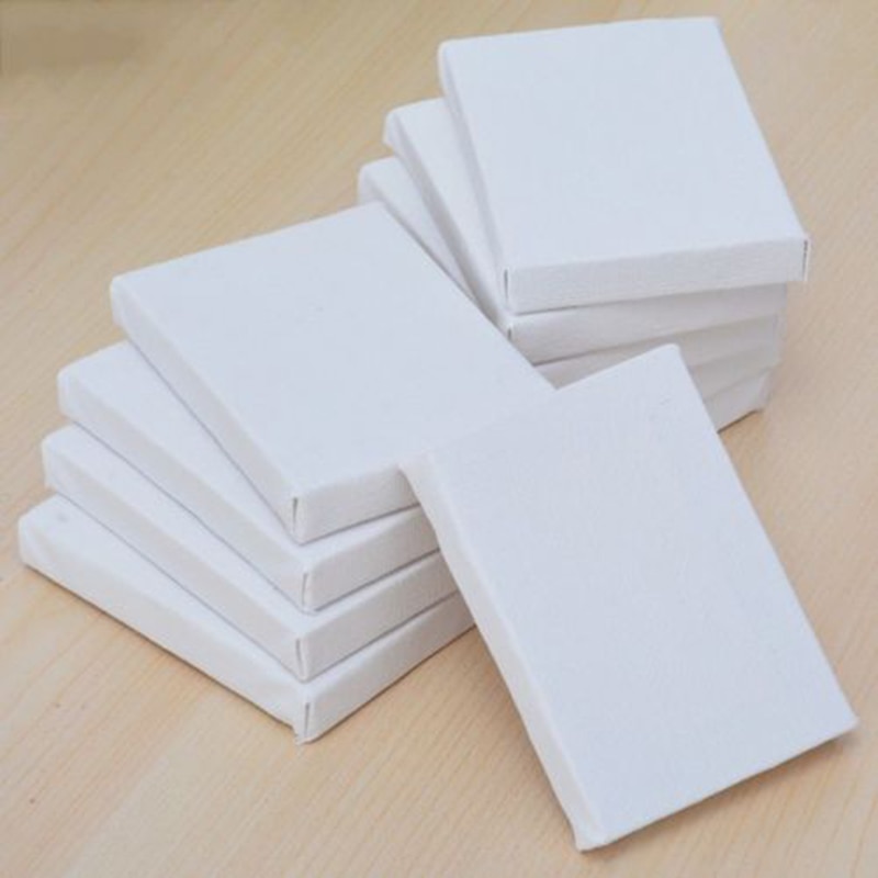 Set Of 10pc Artist Blank Canvas Frame Stretcher Acrylic Oil Water Painting Board Pre-stretched Cotton Painting Paint Art Boards