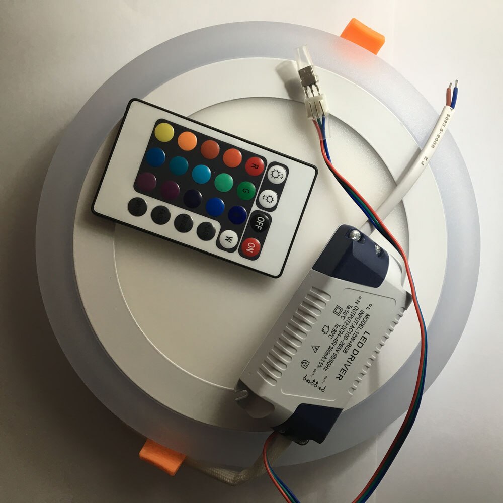 Acrylic RGBW Dual Color 6W 9W 18W LED Recessed Panel Ceiling Light