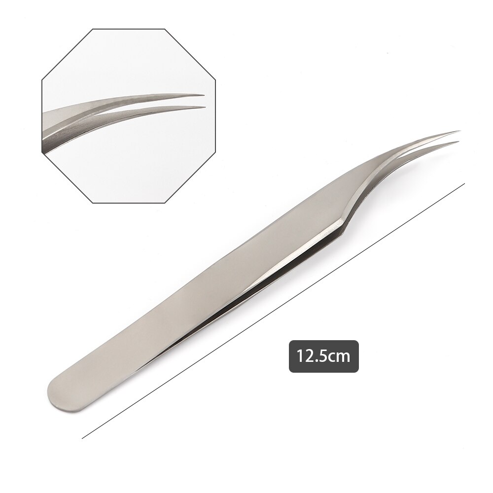 Eyelash Tweezer Tip Sharp Cell Tweezer Tip Angle Tweezer Blackhead Removal Tweezer Eyebrows False Eyelashe Tip Pointed Tweezer