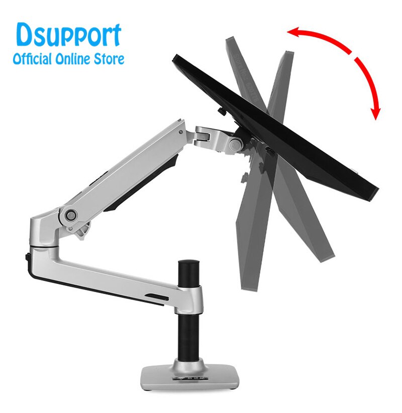 Desktop Mechanical Spring Full Motion 17-32inch Monitor Holder Mount Arm Aluminum Monitor Support Max.Loading 10kgs