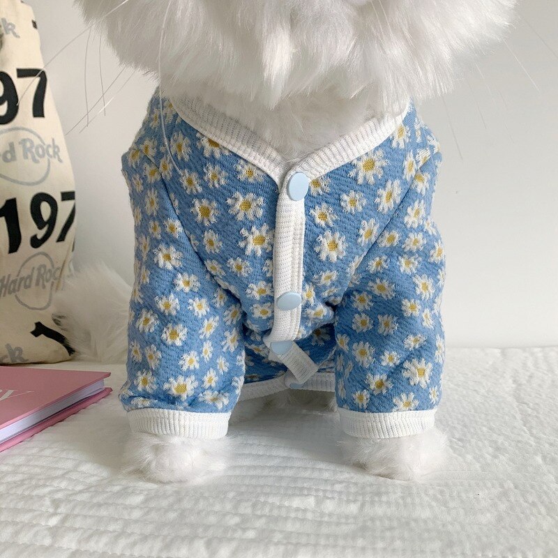 Luxe Prinses Hond Vest Kleding Herfst Zoete Daisy Hond Kat Tshirt Para Perro Vest Kawaii Puppy Hond Shirts Kat kostuum