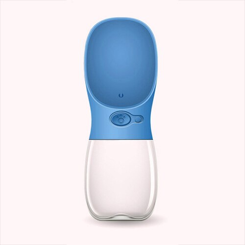 Draagbare waterfles voor huisdieren, 350ml 480ml 550ml, reis, puppy, kattendrinkbak, buiten, voerbak voor huisdieren, dispenser voor huisdieren: Azuurblauw / 550ml