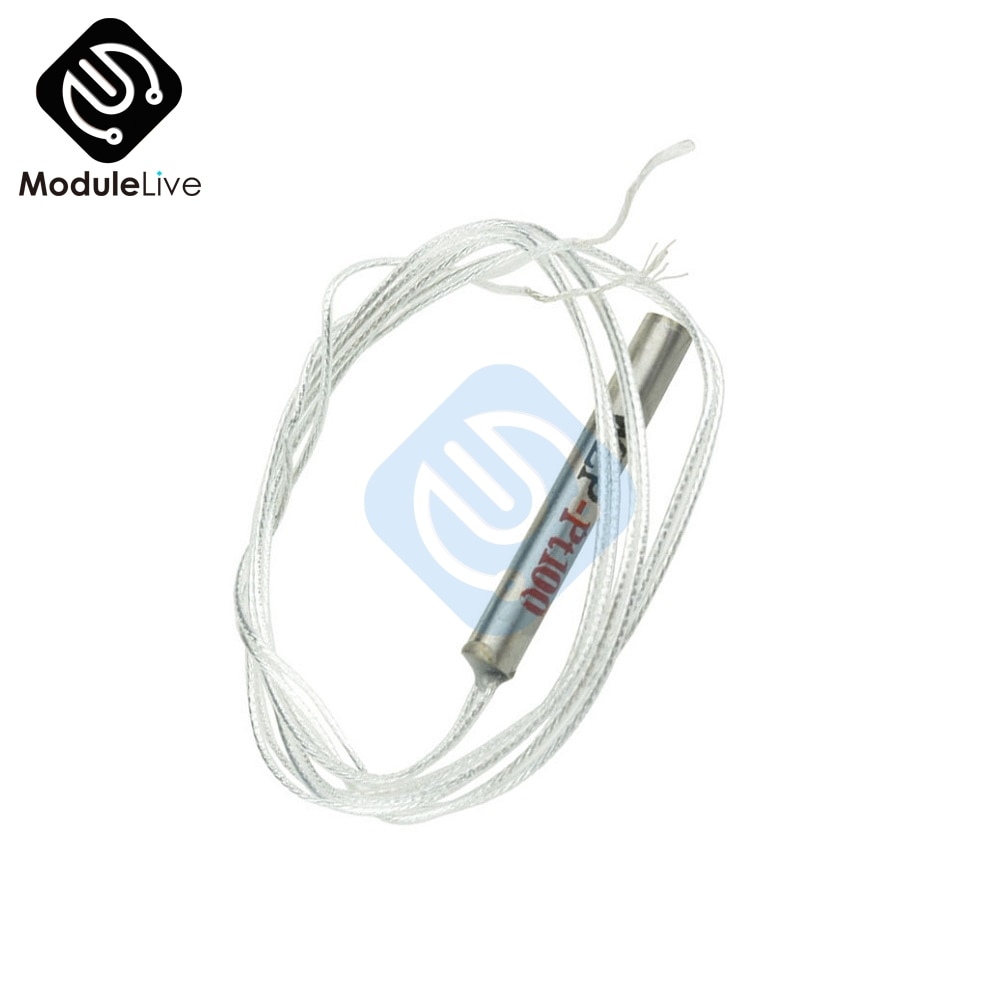 PT100 Platinum Resister Temperature Sensor Waterproof Temp Probe -20~450 Celsius
