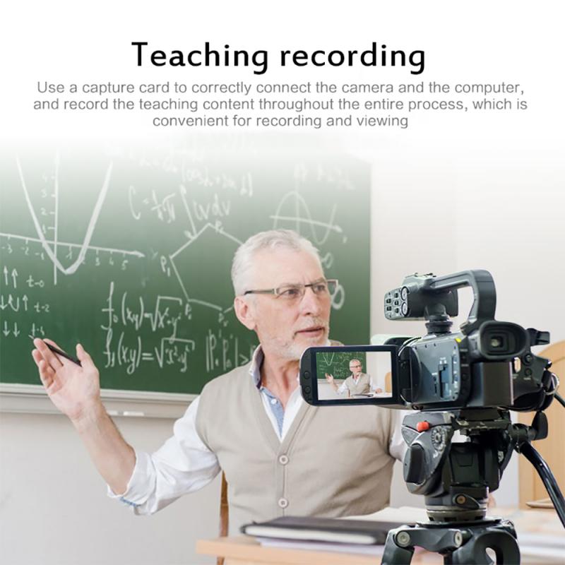 USB Video Audio Capture Adapter VHS To DVD HDD TV Card USB2.0 Video Capture Single-channel AV Video Image Monitoring