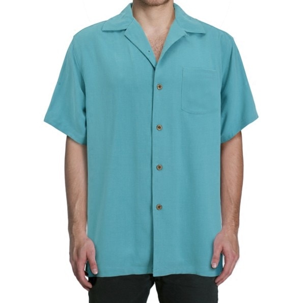 Vier kleuren zijden overhemden heren effen korte mouwen plus size herenoverhemd casual enkele zak zwart blauw grijs groen grote pasvorm 85-130kg