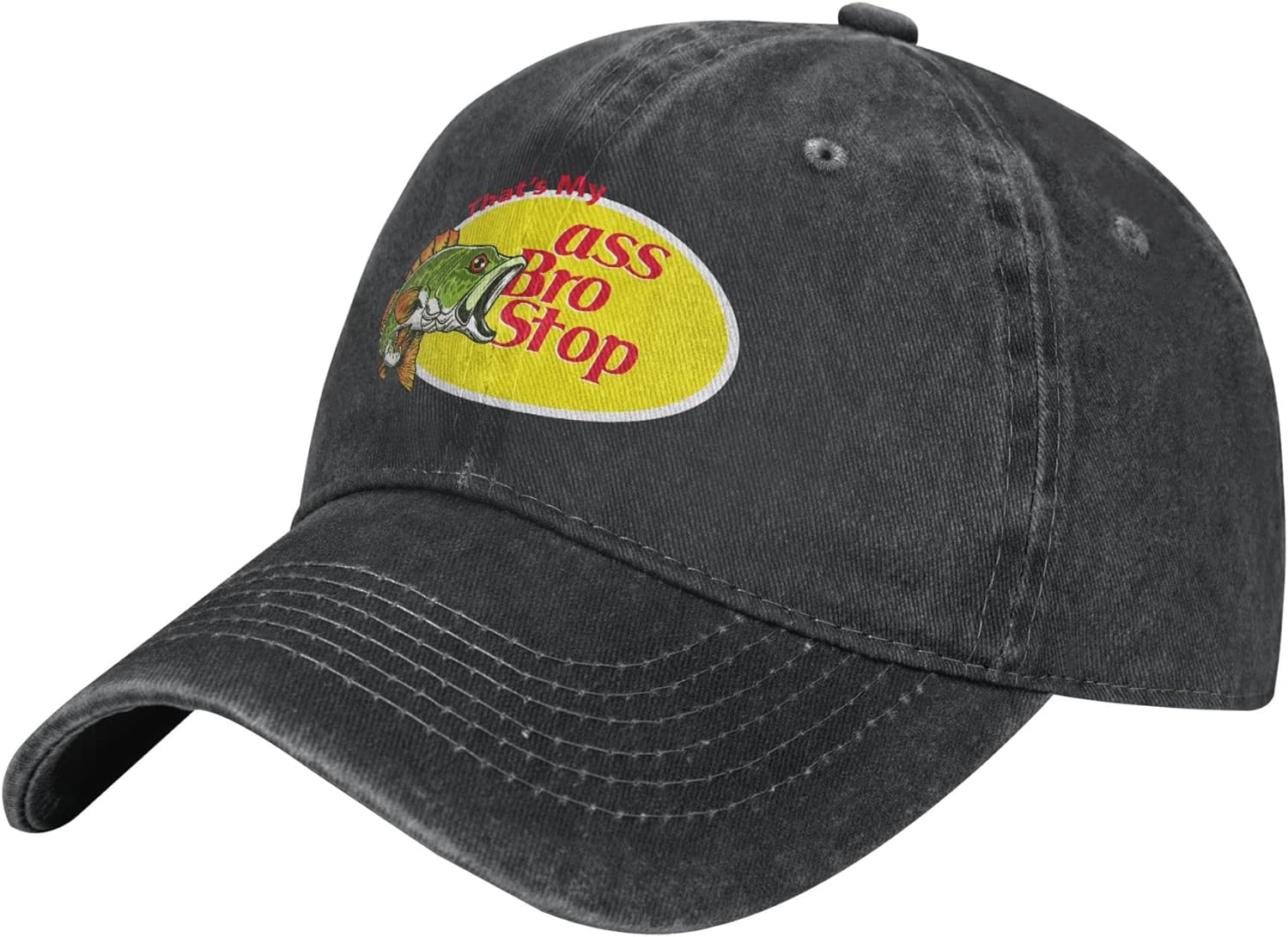 That's My Ass Bro Stop Hat Vintage Dad Hats Baseball Cap: Fluorescent Yellow
