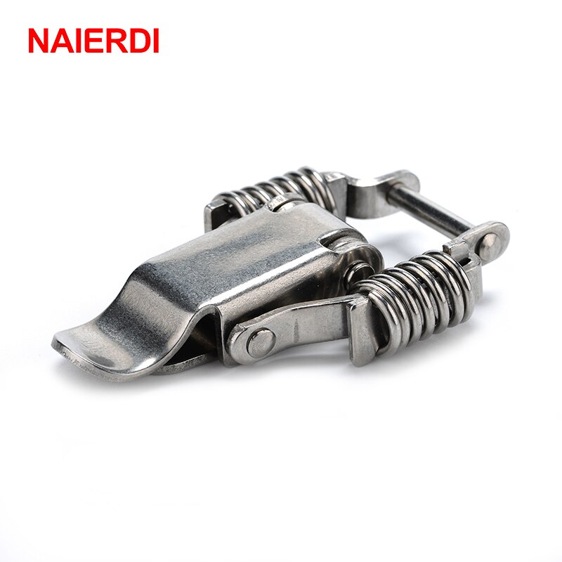 NAIERDI-J108 Cabinet Lock Box Hasp Case Iron Spring Latch Catch 67*24 Toggle Locks For Drawer Gate Door Furniture Hardware